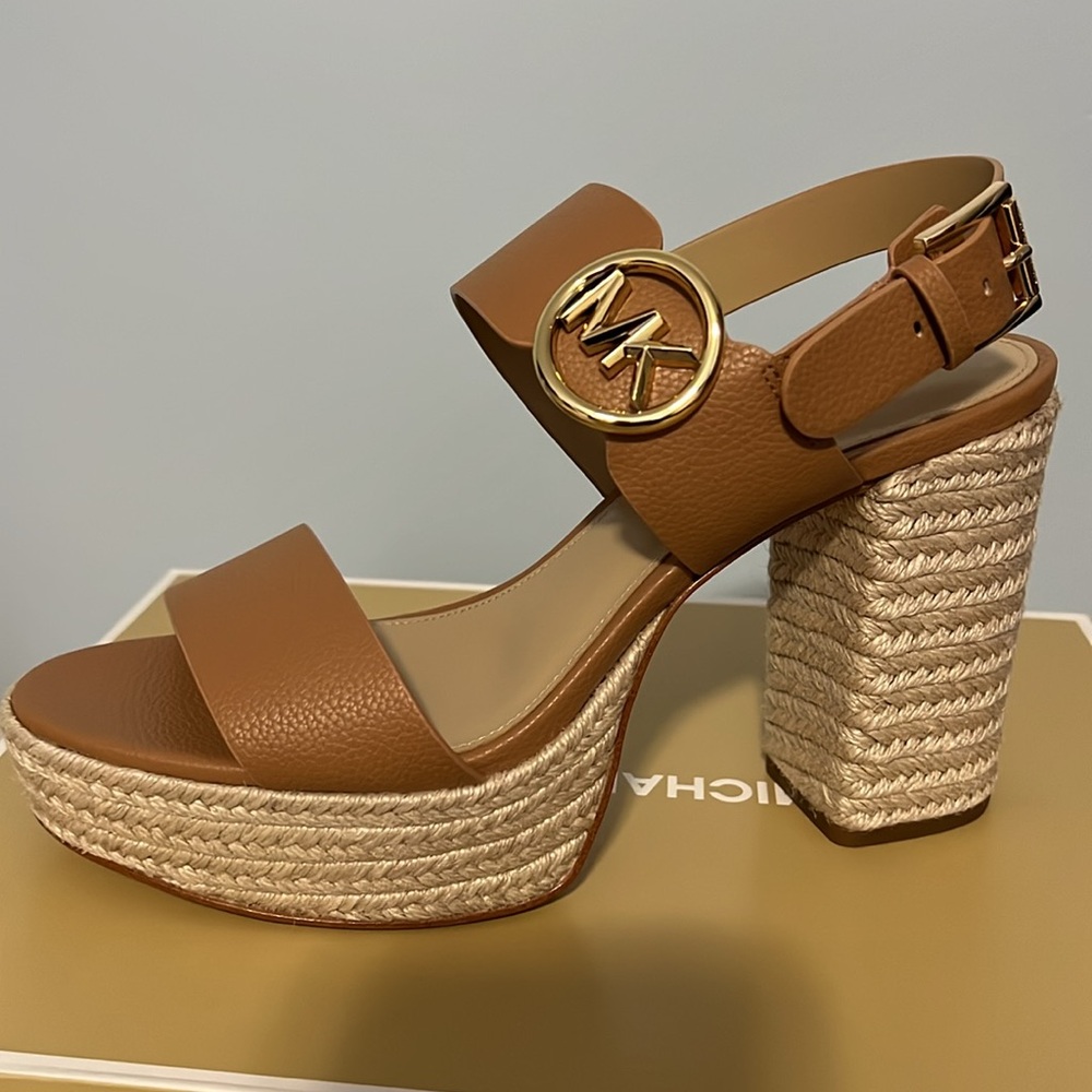 Michael Kors Summer Mid Platform Heels Size 8.5
